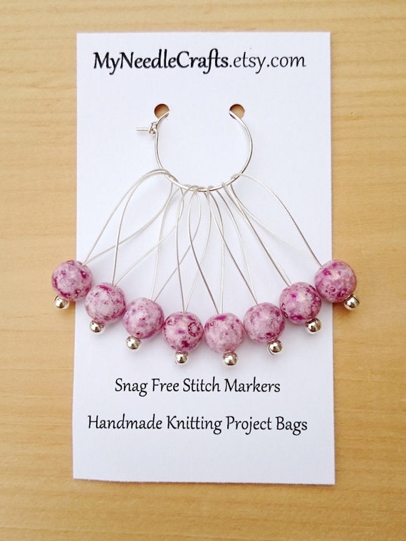 Snag Free Stitch Markers for Knitting Snagless Beaded Stitch