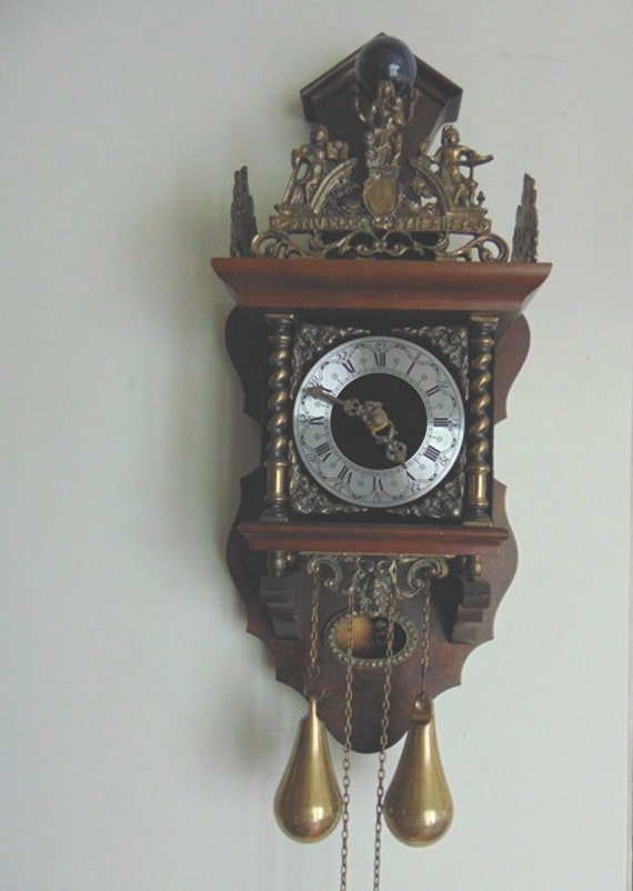Vintage Dutch Zaandam Wall Clock by lesarmoire on Etsy