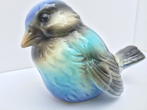 Vintage Goebel Blue Bird CV74 Sparrow Figurine by MidModernMalone