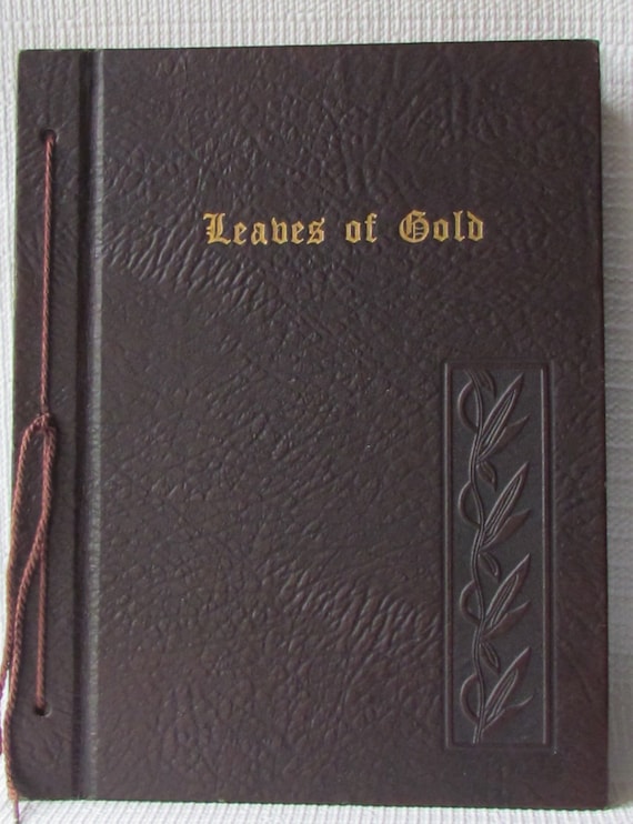 Items similar to Inspirational Book "Leaves of Gold 