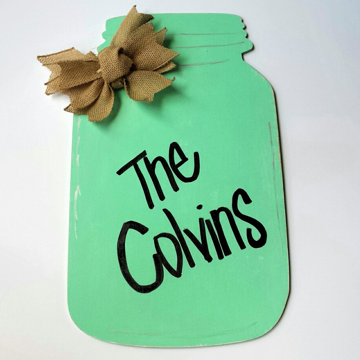 Mason Jar Door Hanger Summer Door Hanger Custom Door Hanger