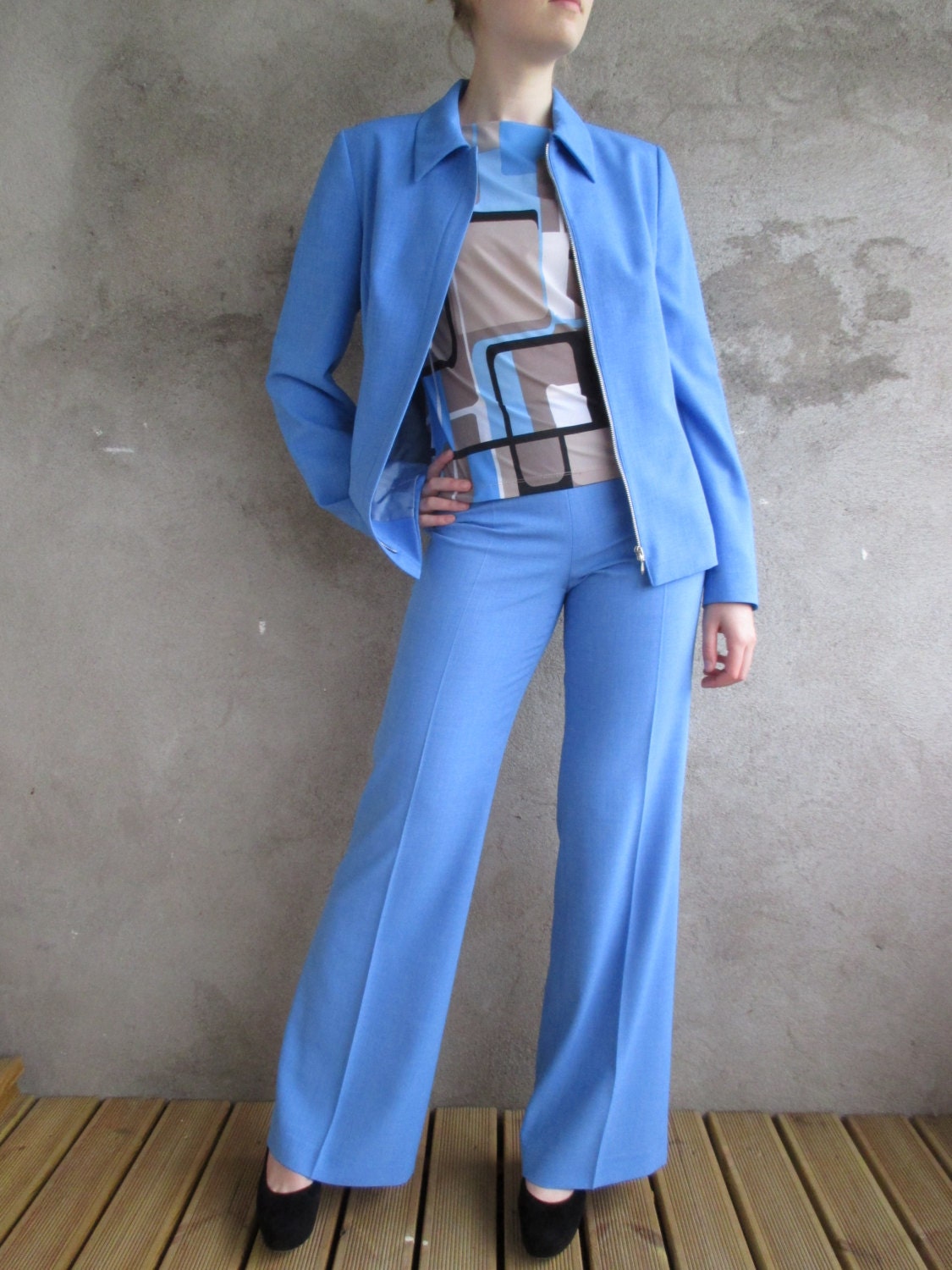 90s womens pant suit