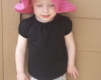 Kids Crochet Sun Hat, Crochet Sun Hat, Baby Sun Hat, Crochet, Handmade Sun Hat, Summertime Hat