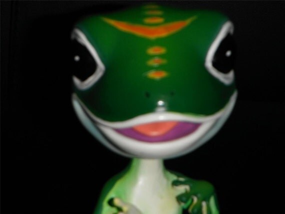 GEICO GECKO Bobblehead Doll Nodder Mascot Car Home Lizard Insurance ...