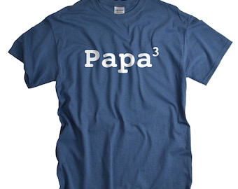 Papa shirt funny 3rd child new father tshirt 3 kids tee shirt fathers day gift for dad baby shower gift for husband papa tshirt men