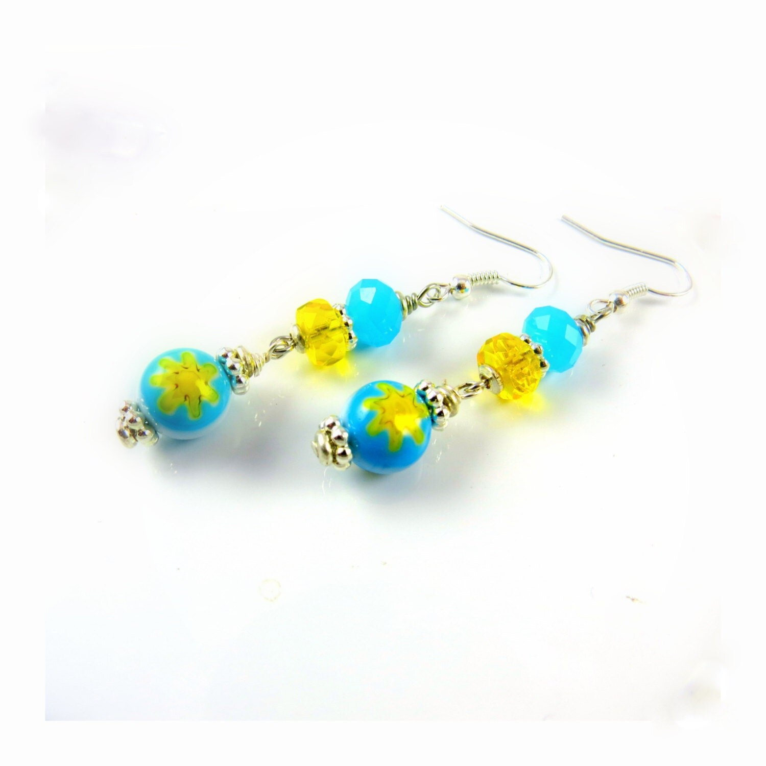 Summer Earrings Fun Dangle Earrings Drop by SevenGypsiesJewelry