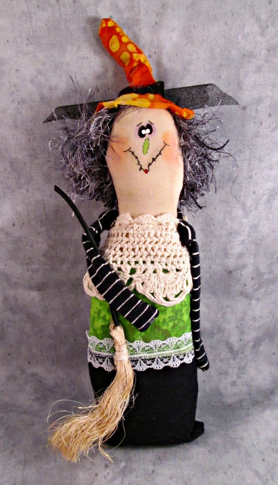 Witch Doll / Handmade Original / One of a kind by Treasuresnwhimsy