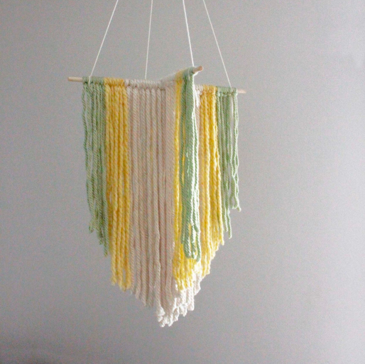 Modern Mobile Yarn Hanging Weaving Nursery Decor
