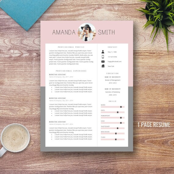 Creative Resume Template for Word 1 and 2 Page by ResumeExpert