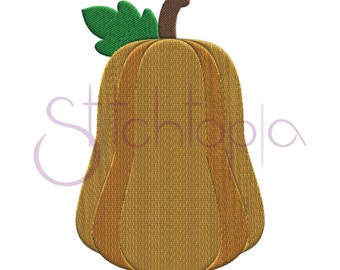 Pumpkin Embroidery Design #3 - 7 Sizes 10 Formats PES DST SHV - Halloween Pumpkin Machine Embroidery Design Pattern - Instant Download Files