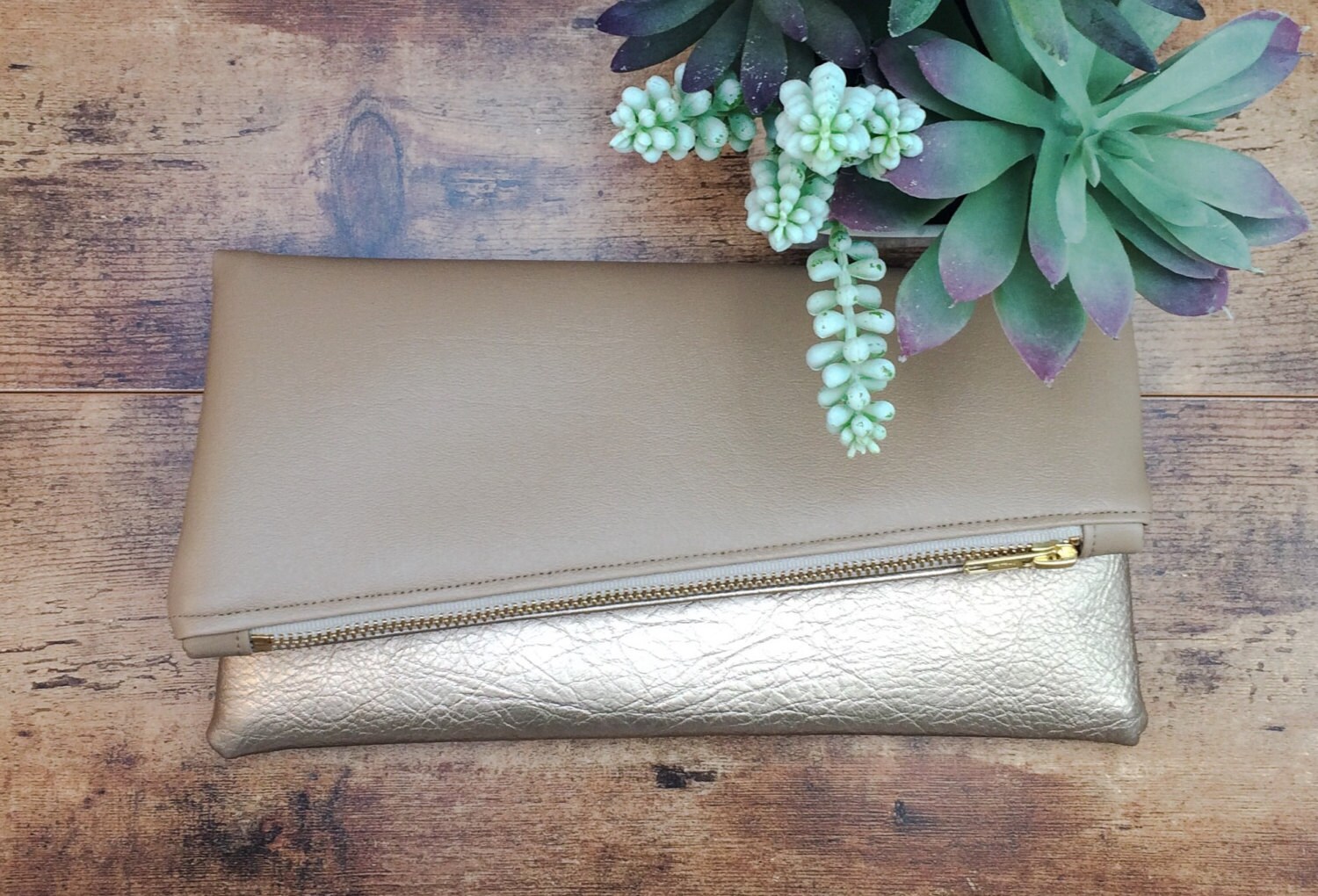 dark nude clutch