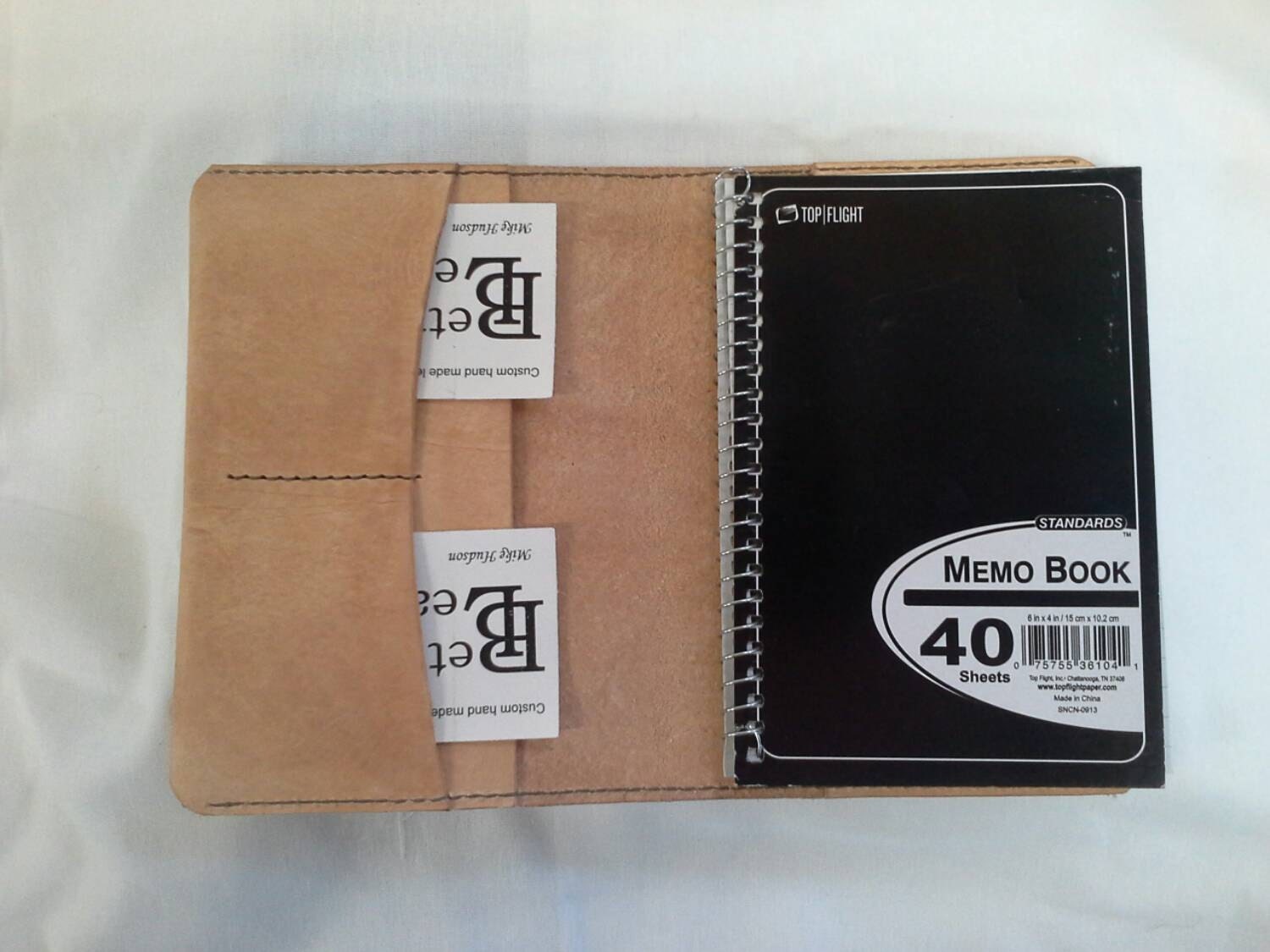 Handmade Leather Spiral Field Notes Moleskine Notebook and