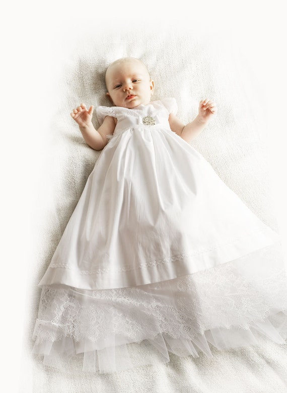 white gown baptism