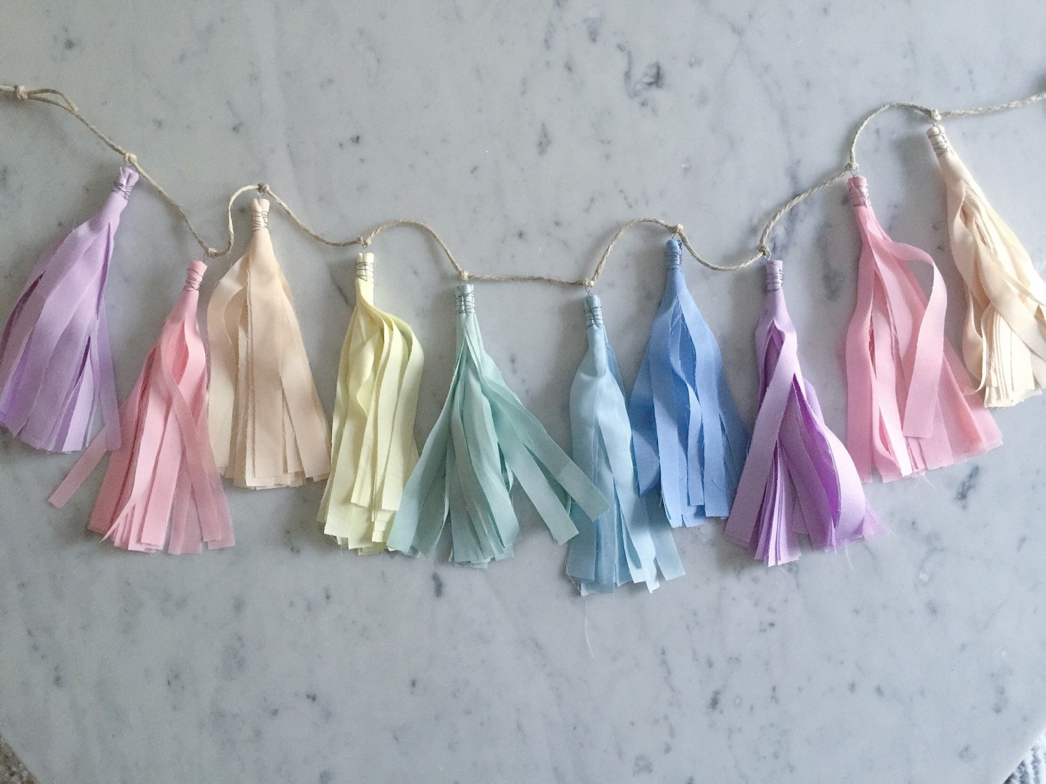 9 Inch Fabric Tassel Garland/ Bespoke / Customisable/