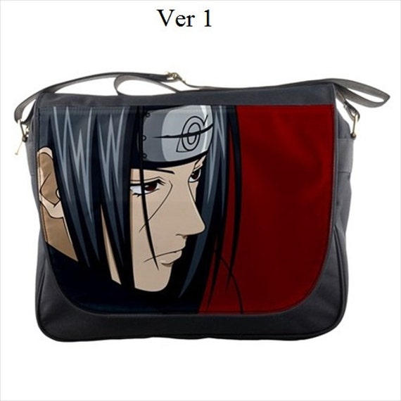 Itachi Sasuke Messenger Bag Naruto Anime Uchiha by HitoriDesign