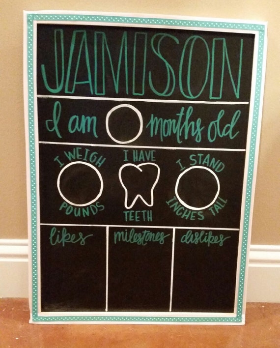 Download Baby Milestone Board by KristinsLetterLoft on Etsy