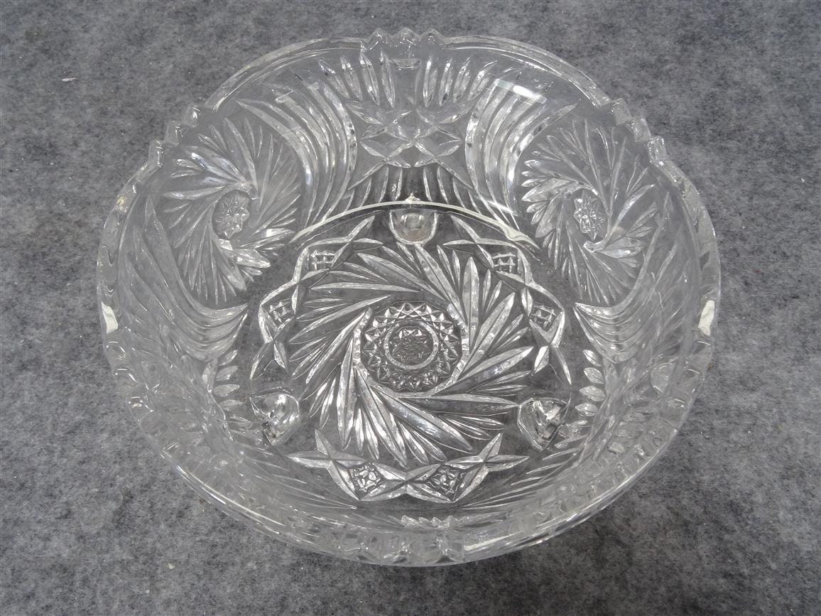 Vintage Footed Pinwheel Crystal 5 1/2″ Wide Crystal Candy Dish – Haute ...