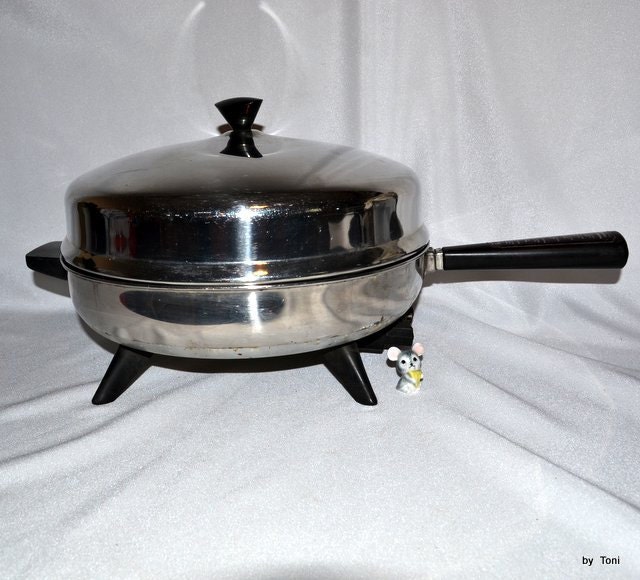 Electric Skillet Frying Pan Vintage Faberware by ChicMouseVintage