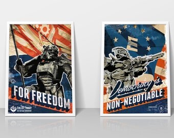 Fallout Inspired Propaganda Poster Set