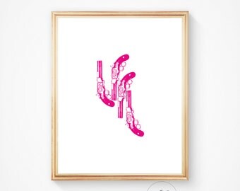 Art print, revolver print, pistol art, gun art, cowboy art, gun print, revolver wall print, pink print, modern print, gun decor. Shooting.