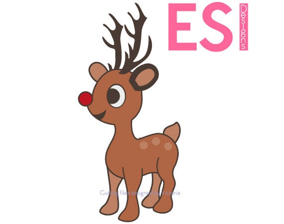 Download Reindeer SVG DXF EPS Christmas cut file for by ESIdesignsdigital