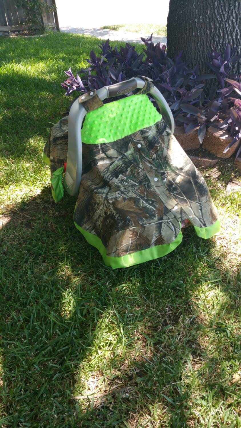 Realtree Open Front Carseat Canopy Camo Carseat Tent