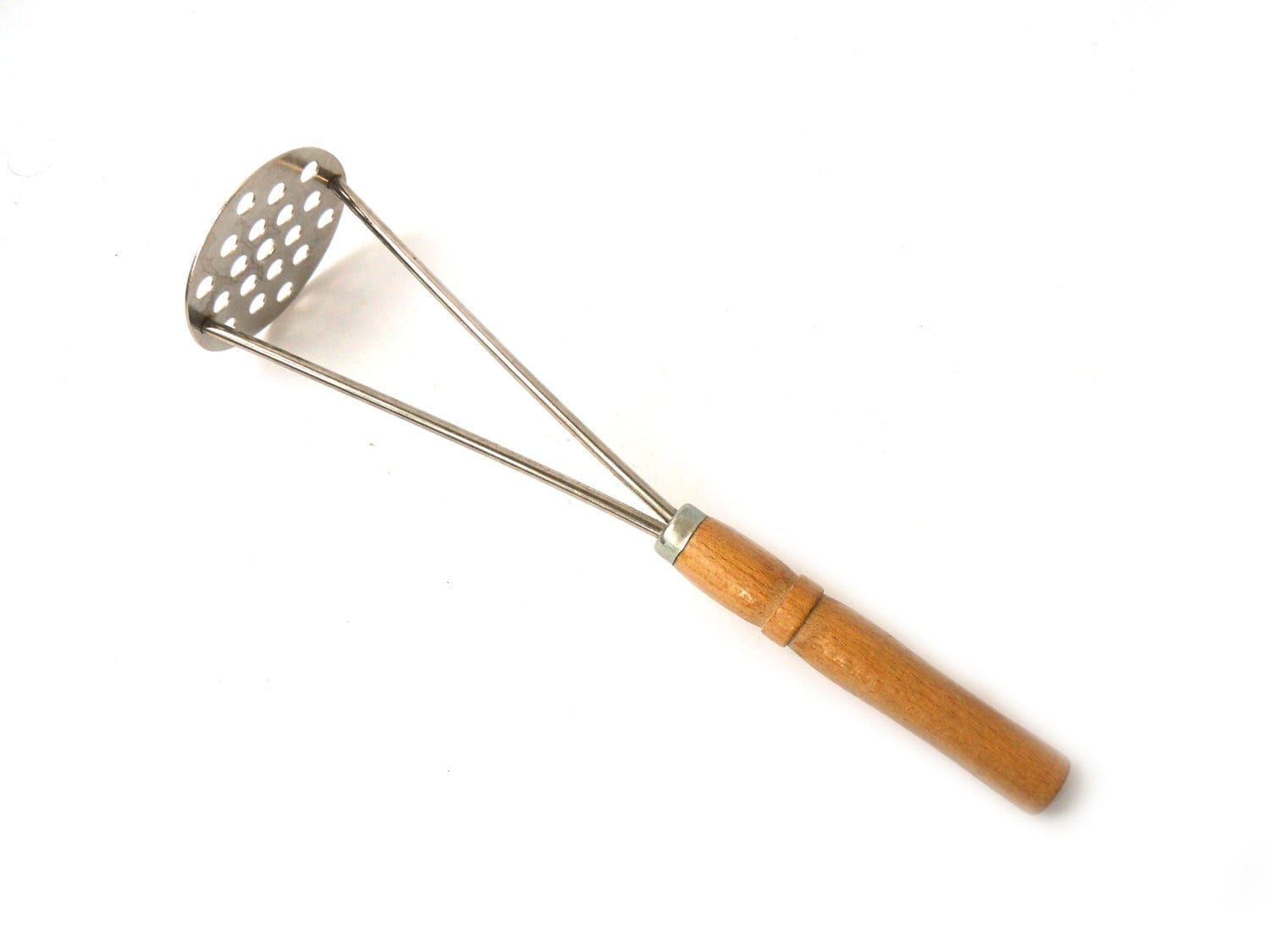 Vintage Potato masher the pestle made of wood and metal