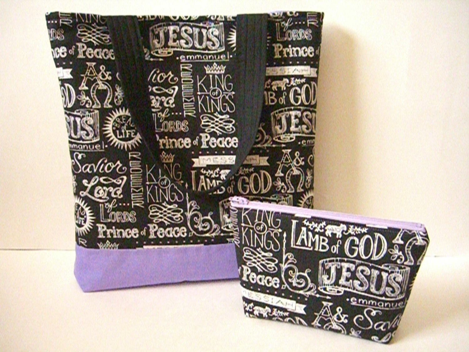 Scripture Tote Bag Bible Tote Bag Inspirational by SewSouthwest