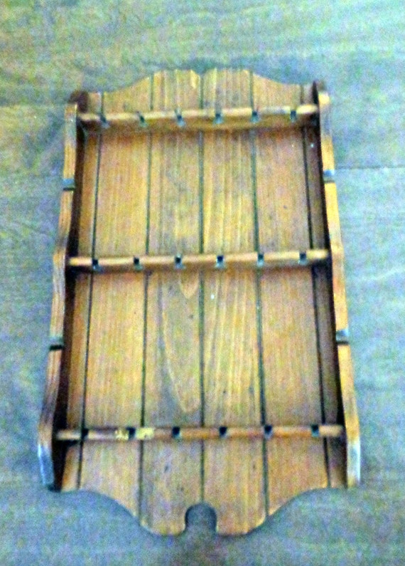 Vintage Wooden Spoon Holder/Display from Three Mountaineers