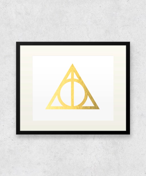 Always harry potter Gold Foil Print Art / real by MagnifiqueStudio