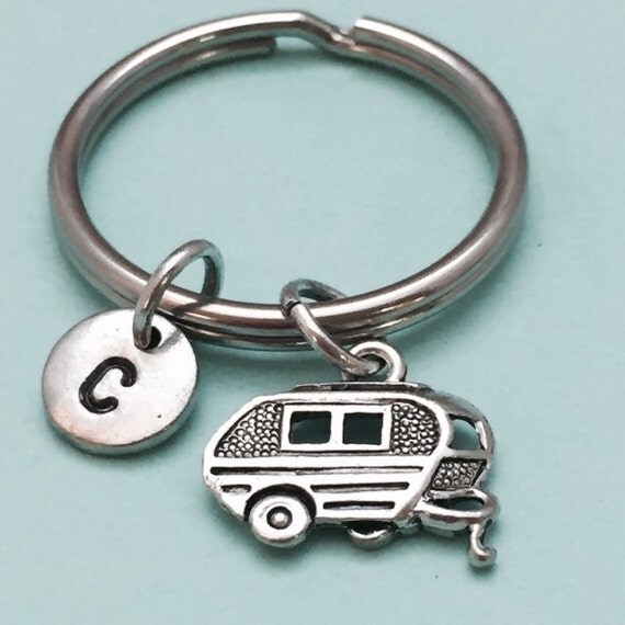 Camper keychain camper charm rv keychain travel trailer