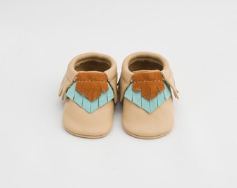 Baby Moccasins // Leather //Handmade // Laguna