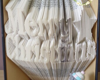 Book Folding Pattern Merry Christmas With Star - Instant Download PDF (600 Folds) With Tutorial