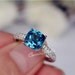  Discount  7mm Cushion Natural London  Blue Topaz by CarrieStudio