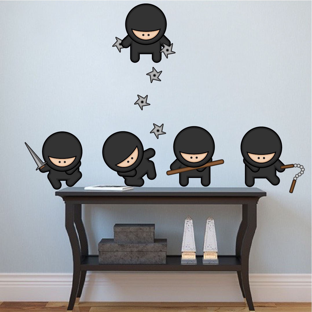 Ninja Wall Decals for Kids Nursery Wall Ninjas Ninja by PrimeDecal