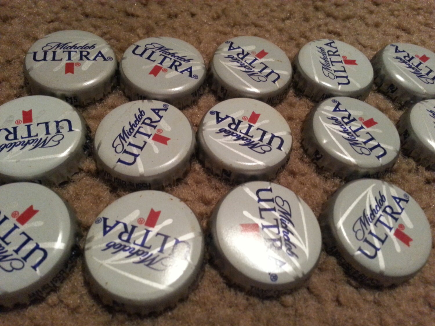 100 Michelob Ultra Beer Bottle Caps No Dents