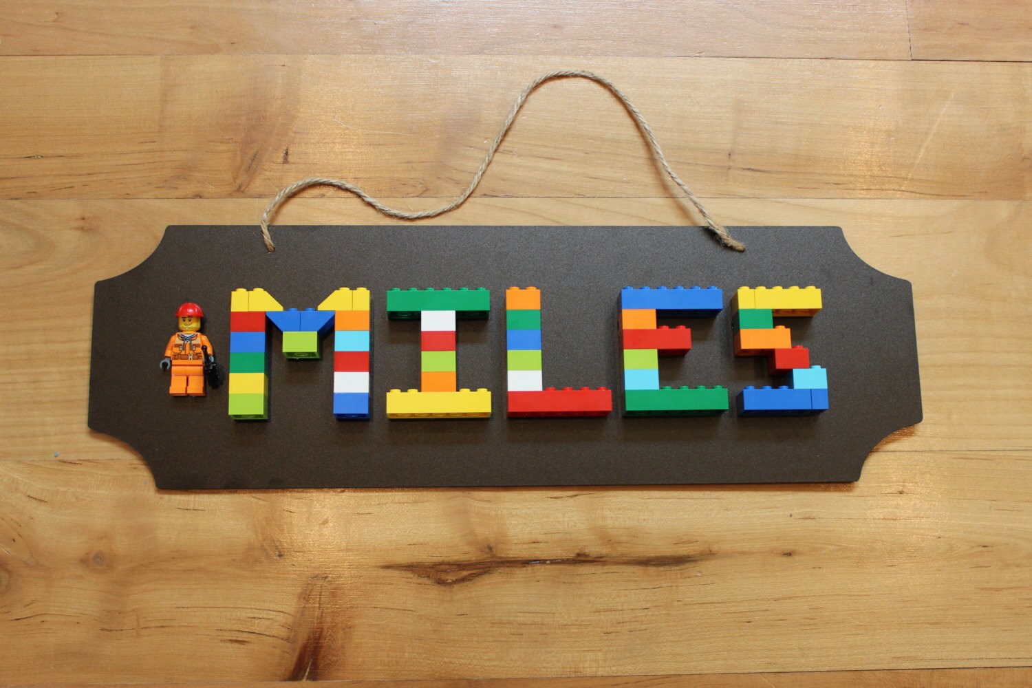 Boys LEGO Name Sign 45 Letters