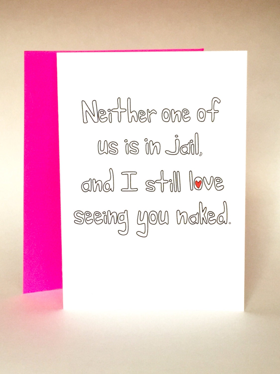 Jail Anniversary sarcastic love Love Card Funny Greeting