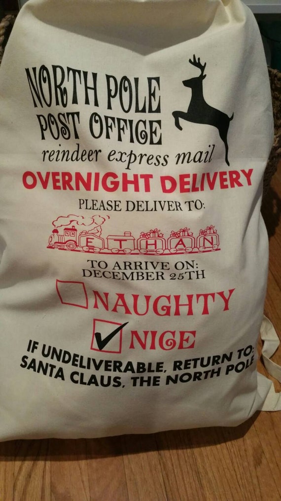 Extra Large Santa Sack Santa Sacks Gift Bags by LightedTreasuresCt