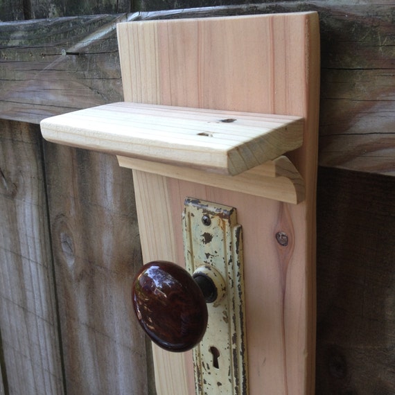 Items similar to Antique Door Knob Entryway Coat Rack, Rustic Bathroom