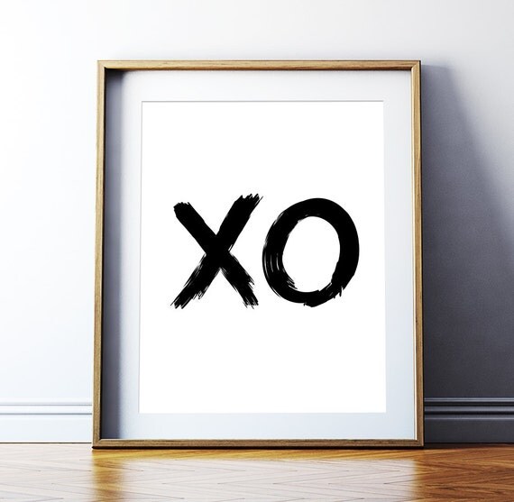 Typography Poster Inspirational Print XO Home Decor