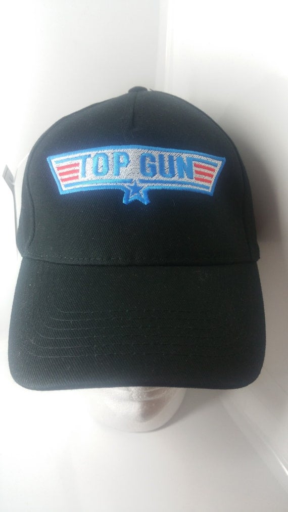 Top Gun Embroidered baseball Cap by EOTNEmbroidery on Etsy