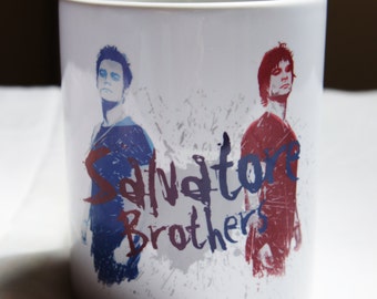 Mug "SALVATORE Brothers" - The VAMPIRE DIARIES / Stefan Salvatore / Damon Salvatore