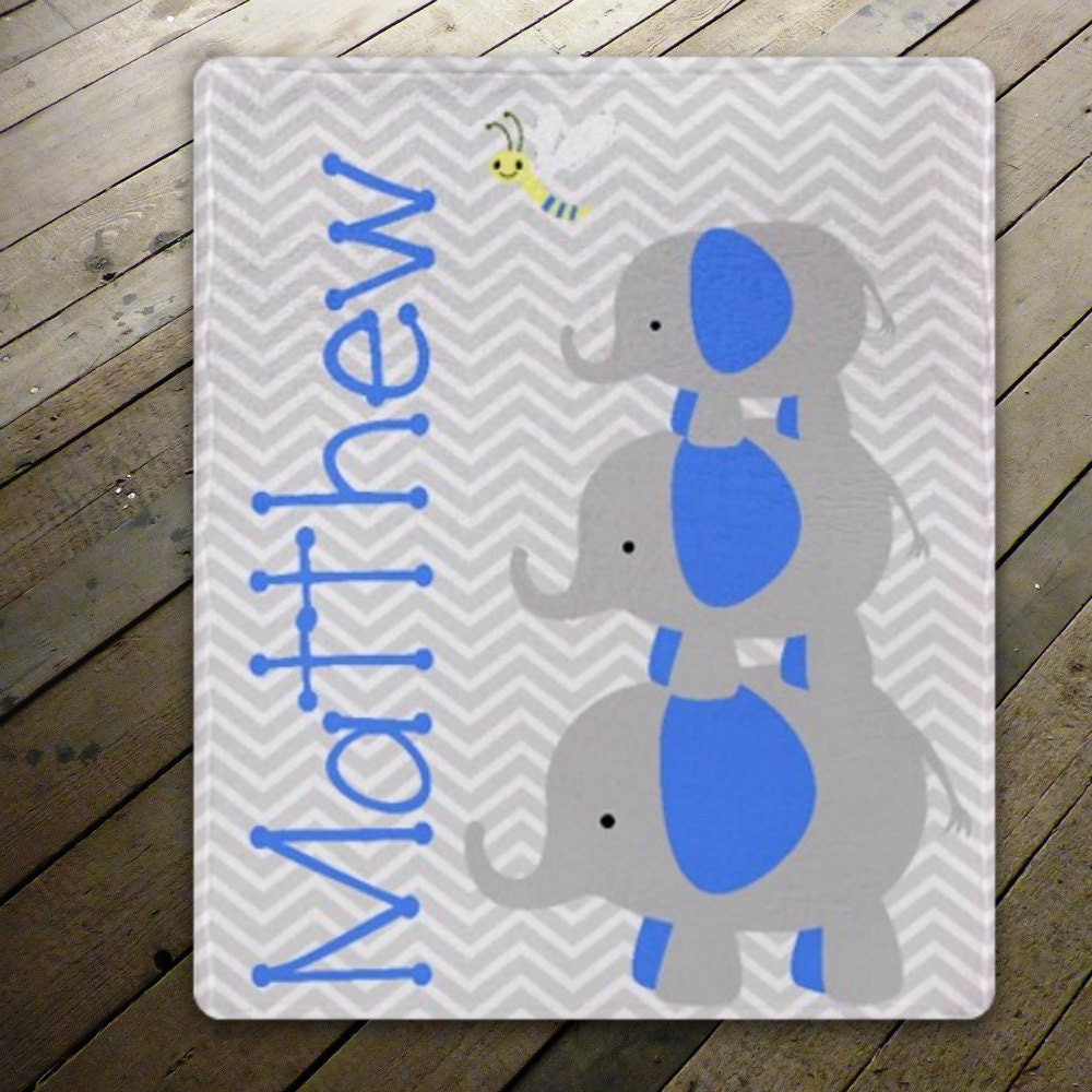 8 BABY BLANKETS ELEPHANTS