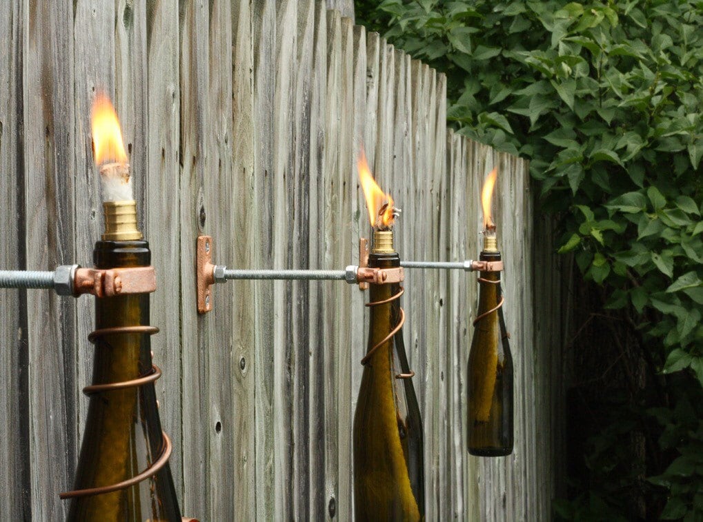 HARDWARE ONLY KIT Wine Bottle Tiki Torch by BottlesUncorked