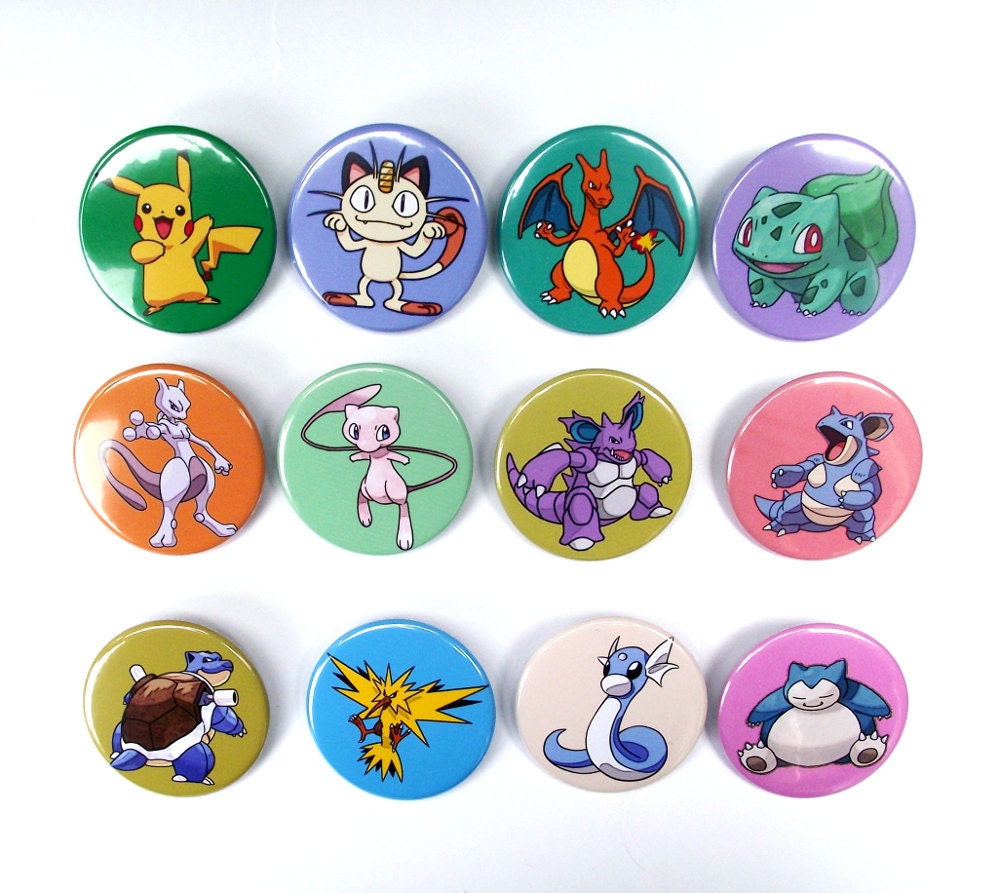 Pokemon Fridge First Gen x13 Including Pikachu