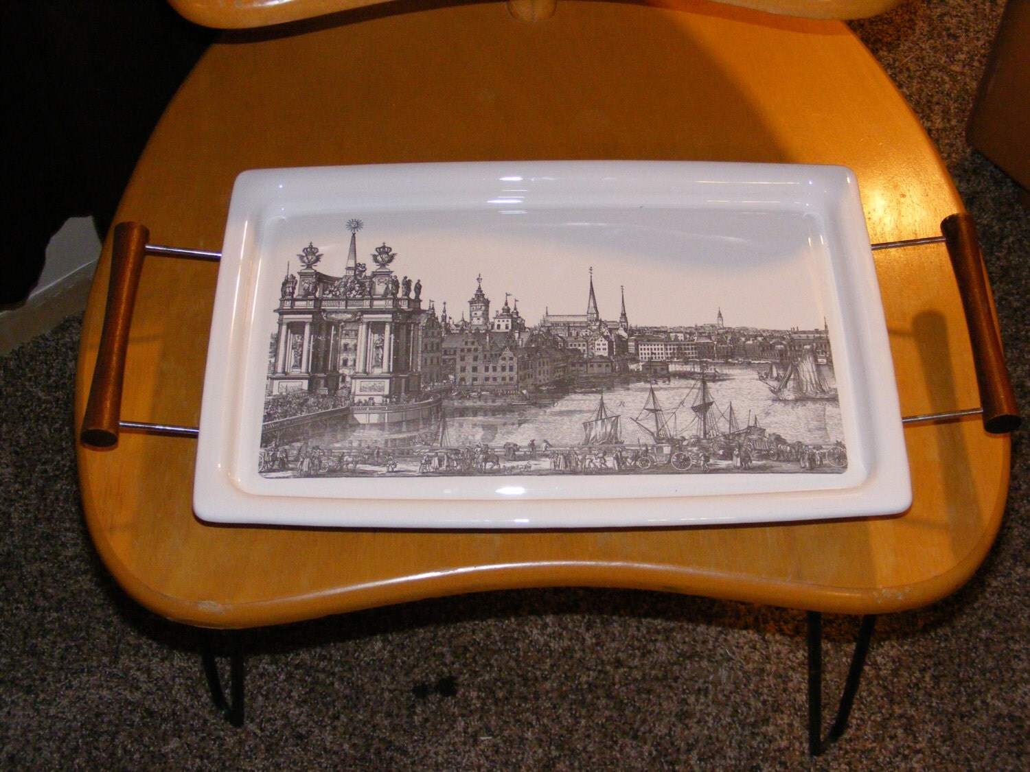 Vintage Stunning Rare P-35-B Corning Ware Renaissance Serving Tray and ...
