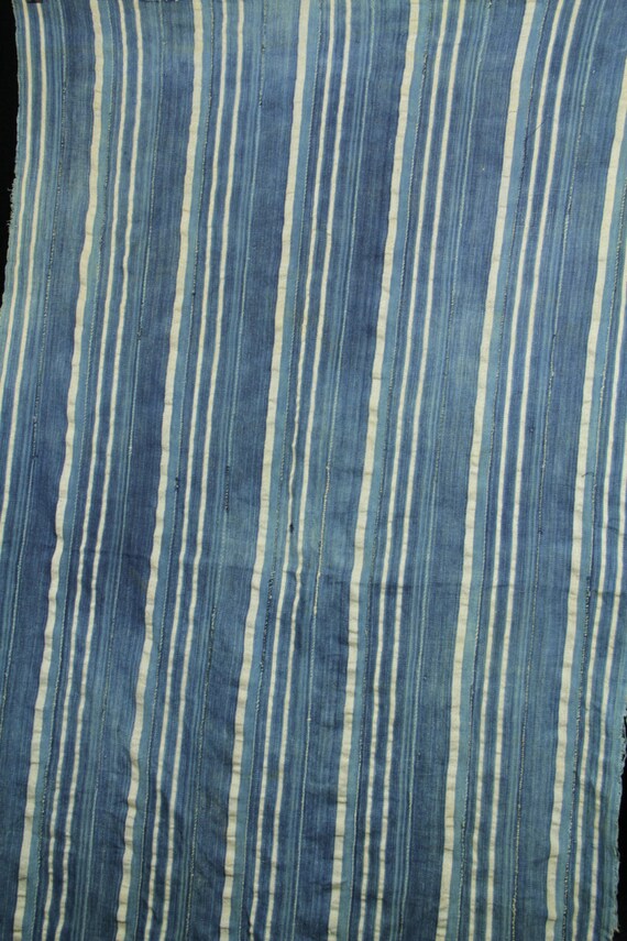 Vintage AfricanDogon Mali Indigo Dyed Fabric/Hand Woven