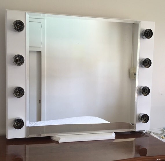 Hollywood Lighted Mirror by CrystalVanity on Etsy