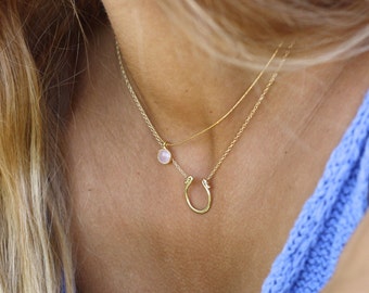 anastasia necklace, 50 SHADES, Gold plated silver necklace, simple, minimal necklace, fifty shadows